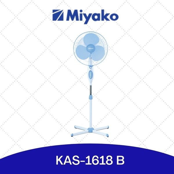 Jual Kipas Angin Berdiri Stand Fan Miyako KAS1618BGB 16inch Kaki