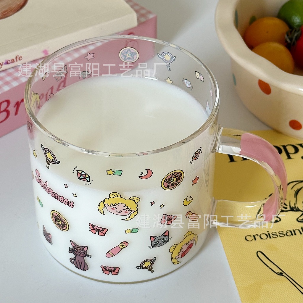 Jual Sailormoon Glass Cups Gelas Kaca Estetik Aesthetic Glass Home