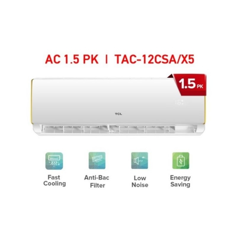 Jual TCL AC Standard 1 5 PK TAC 12CSA X5 Unit Indoor Outdoor