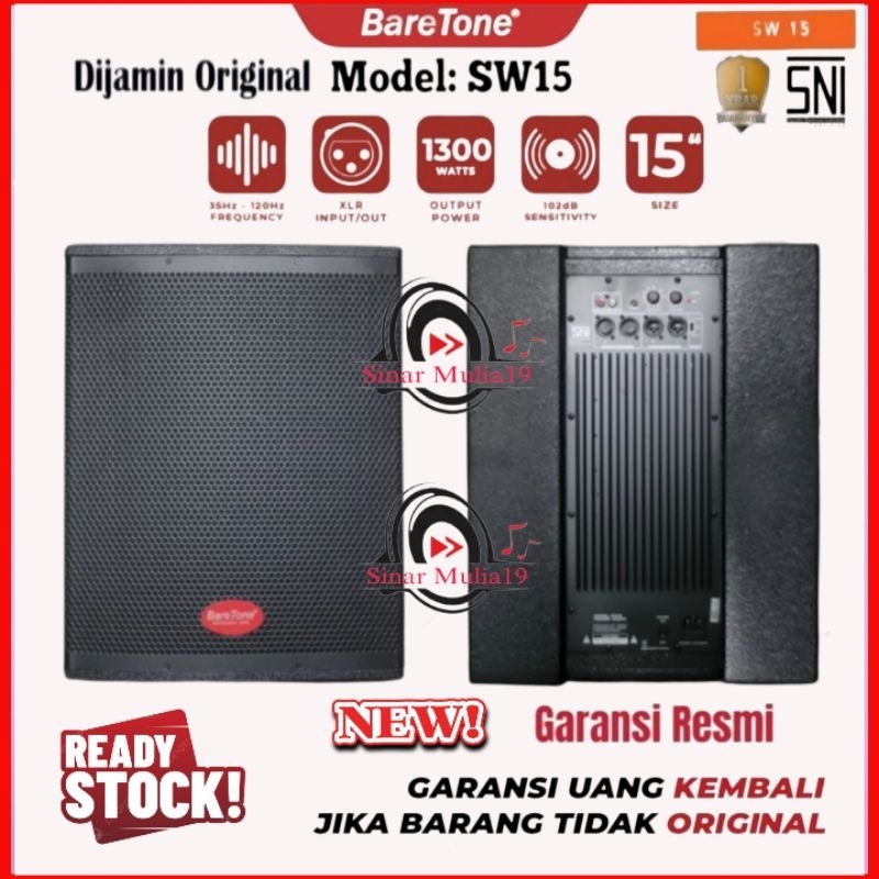 Jual Subwoofer Aktif Baretone Sw Original Inch Garansi Resmi