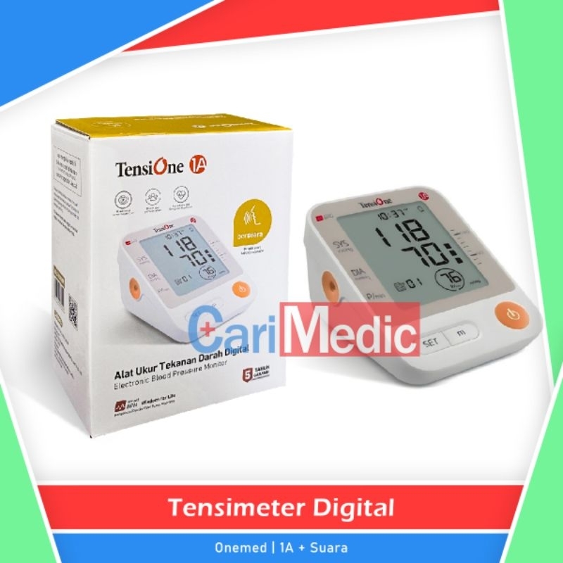 Jual Tensi Digital Suara Onemed Tensimeter Tensione Voice Alat Ukur