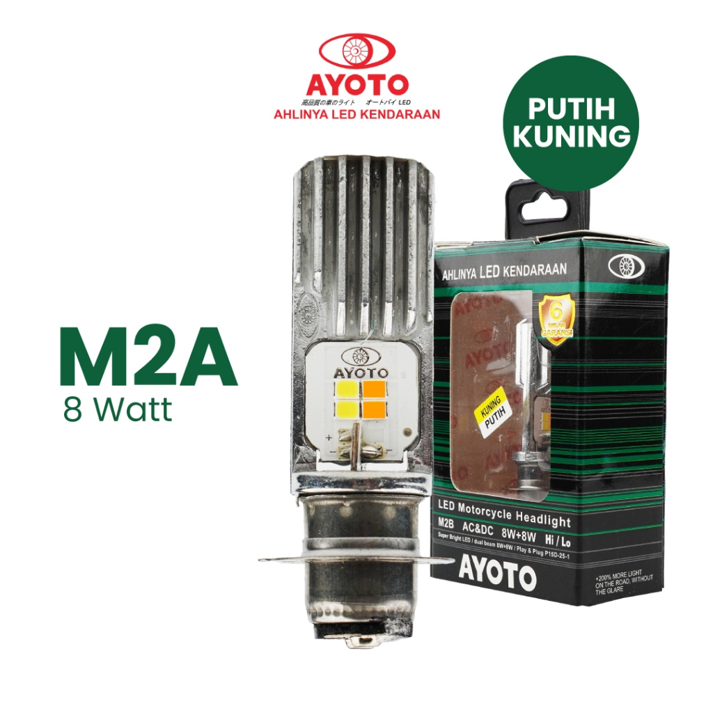 Jual Lampu Depan Motor LED AYOTO M2B H6 AC DC Motor Matic Bebek