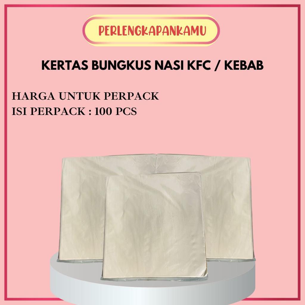 Jual Kertas Nasi Kfc Mcd Pembungkus Nasi Anti Minyak Bungkus Burger