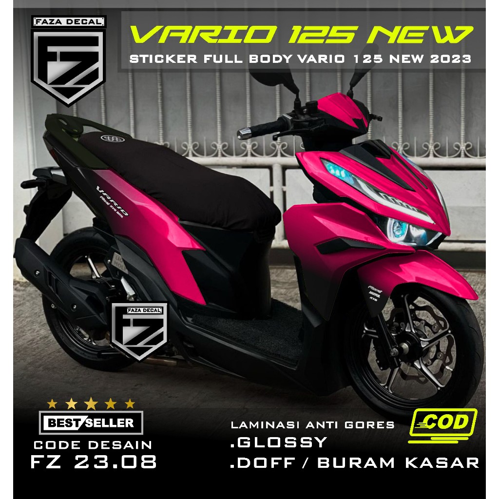 Jual COD Decal Stiker VARIO 125 New Full Body Gradasi Terbaru Stiker