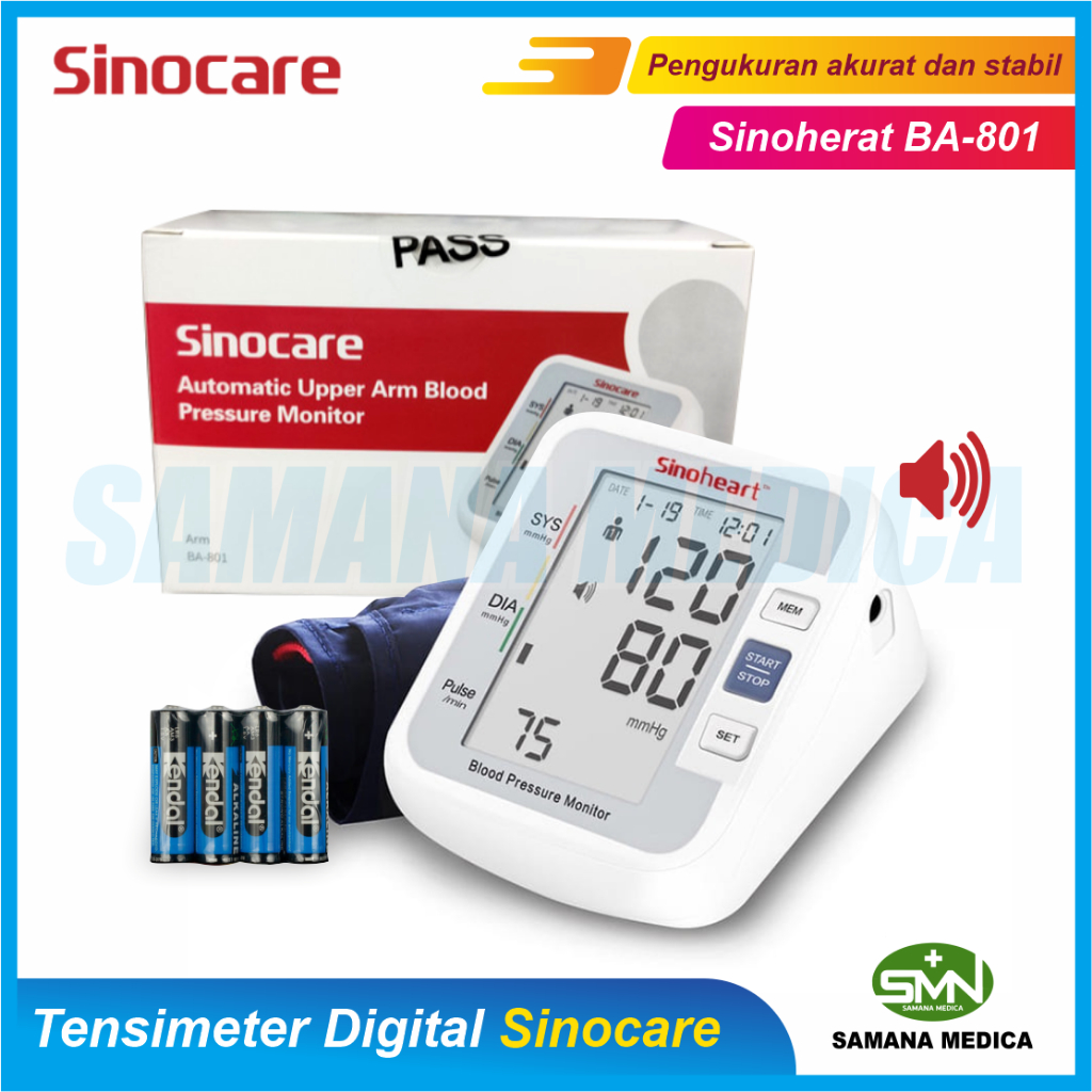 Jual Tensimeter Digital Dengan Suara Sinocare Sinoheart Ba Bsx