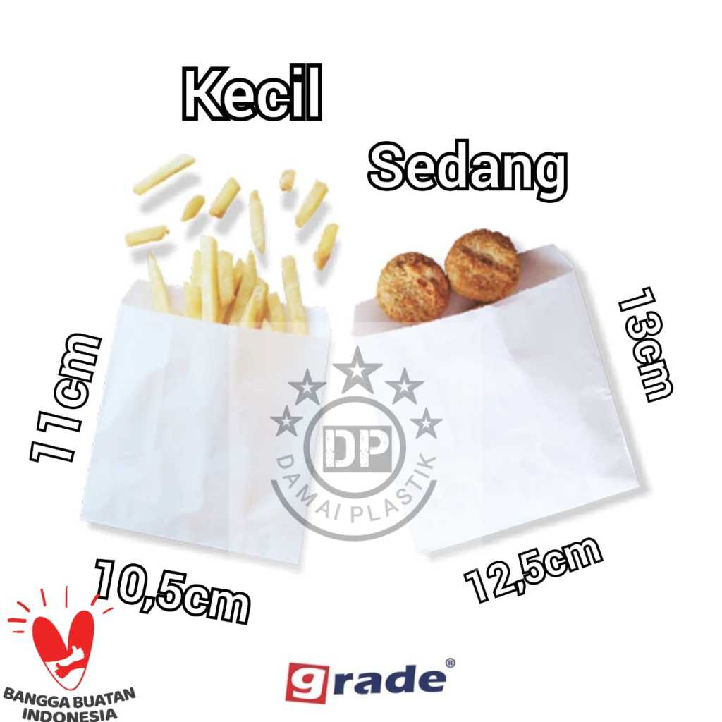 Jual Isi Pcs Paper Bag Kentang Kantong Kertas X Cm Paper Bag