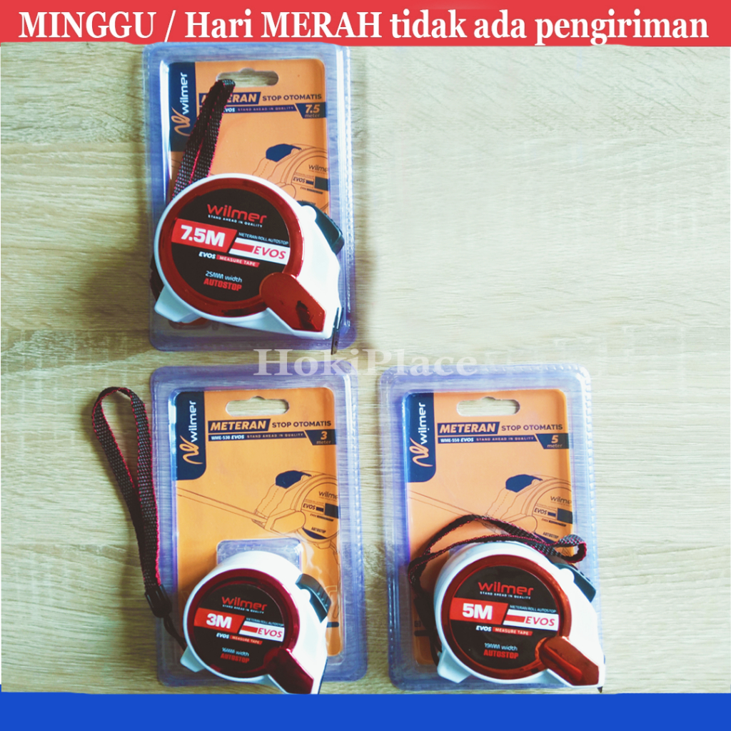 Jual Meteran Rol Meter Otomatis Autostop M Wilmer Evos