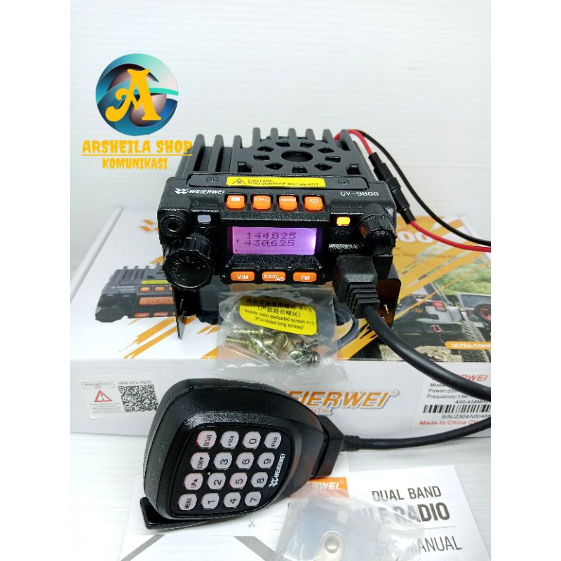 Jual Radio Rig Weierwei 9800 Dual Band Original Shopee Indonesia