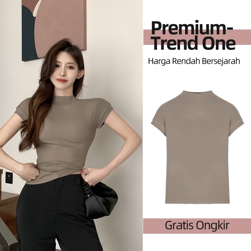 Jual Kaos Crop Top Polos Kaos Wanita Crop Tee Press Body Crop Top Korea