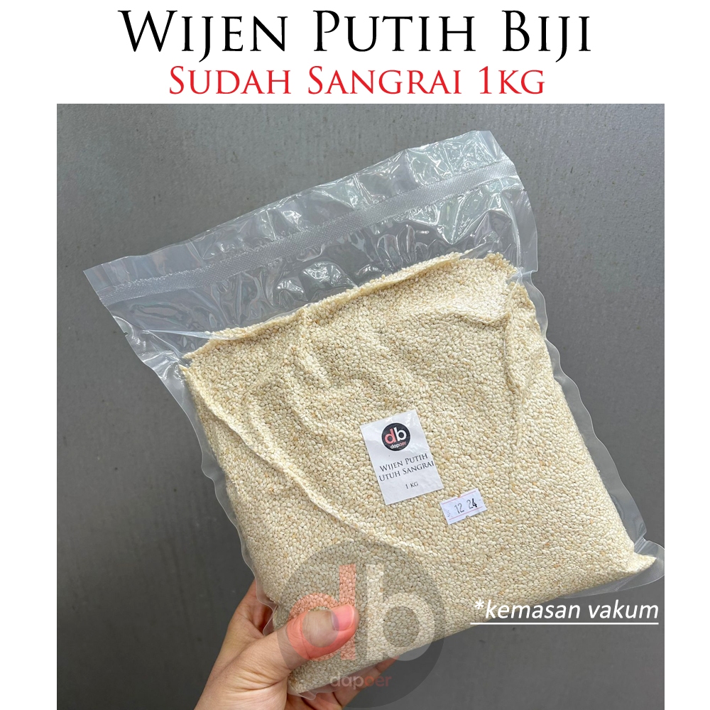 Jual White Sesame Seed Panggang Wijen Putih 1kg Shopee Indonesia