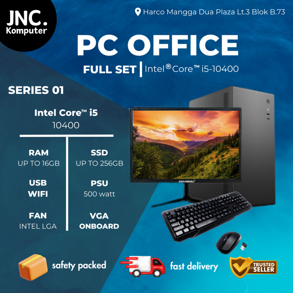 Jual Pc Office Rakitan Fullset Core I Ram Up To Gb Hdd Ssd