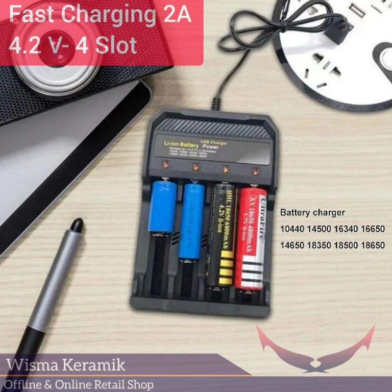 Jual Fast Charger Baterai Battery Slot Usb V A Aa Aaa