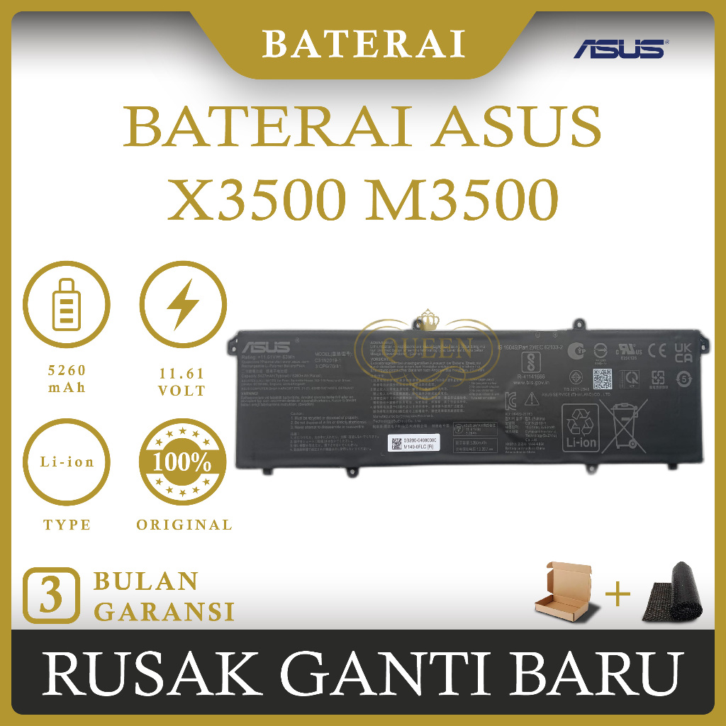 Jual Baterai Laptop Asus Vivobook Pro X M C N