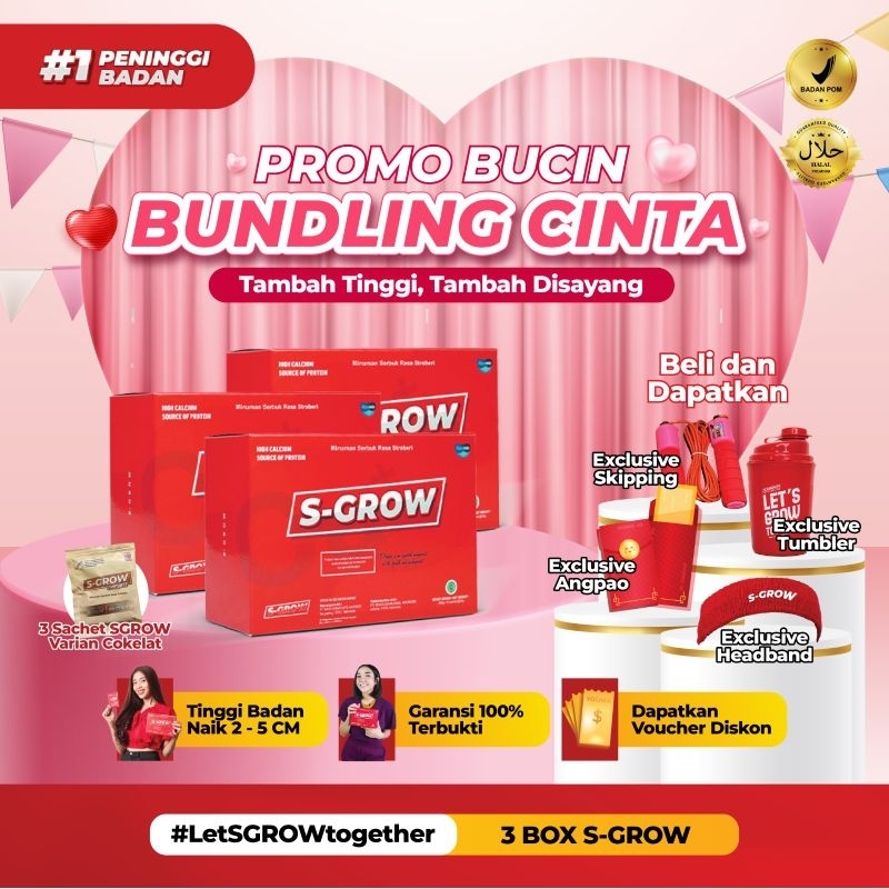 Jual S GROW Suplemen Kesehatan Peninggi Badan Terbaik 3 BOX Shopee