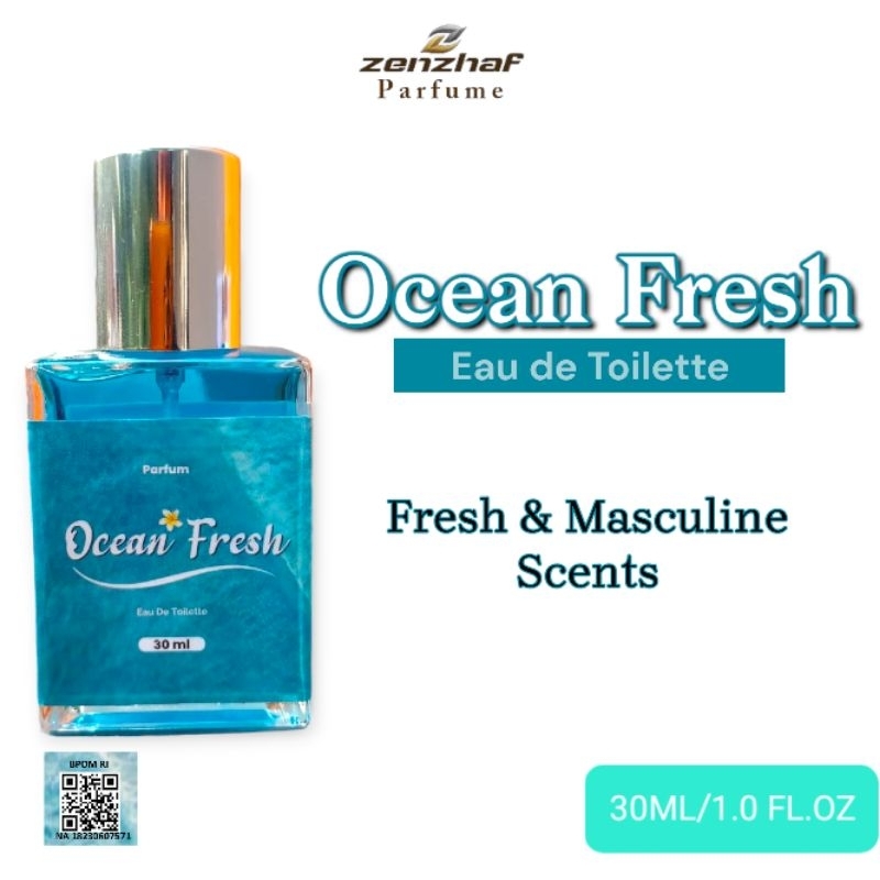 Jual Parfum Edt Premium Ocean Fresh Bpom Ml Wangi Tahan Lama Shopee