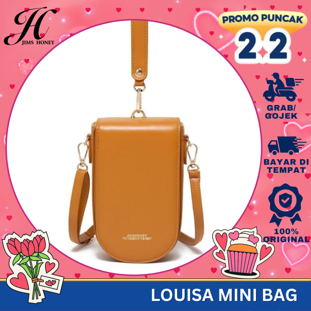 Jual JIMS HONEY LOUISA MINI BAG TAS SELEMPANG WANITA POUCH HP Shopee