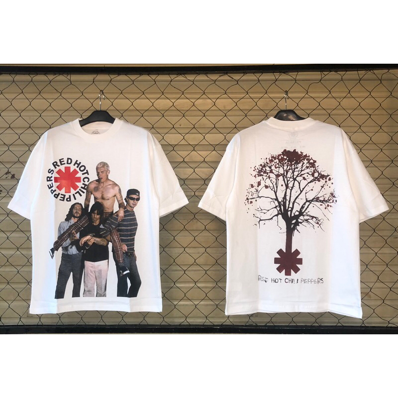 Jual Baju Kaos Pull Bear Oversize Rhcp Red Hot Chili Peppers T Shirt