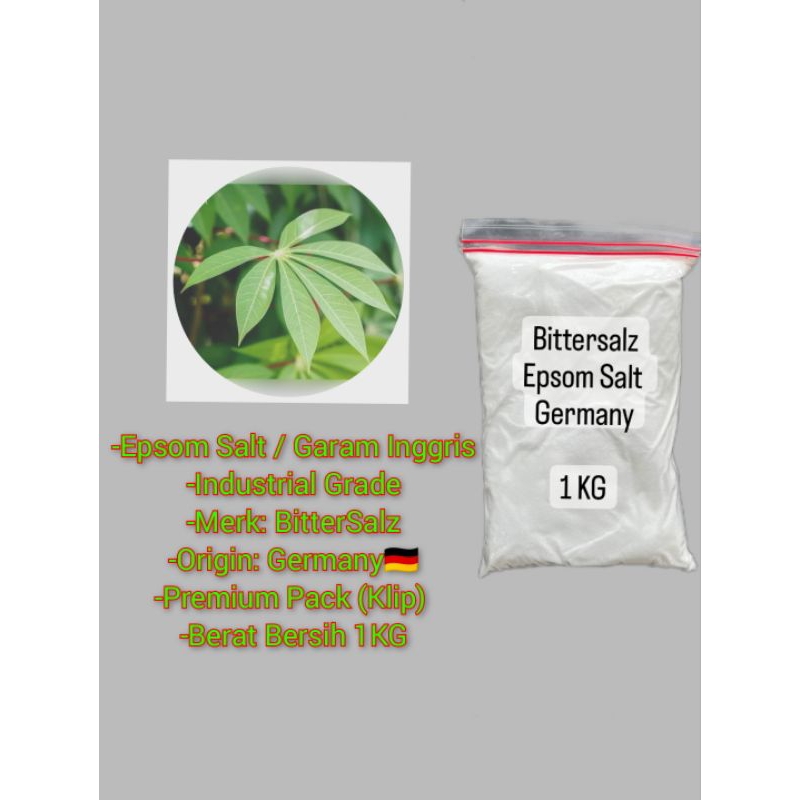 Jual Epsom Salt Garam Inggris Magnesium Sulfat Bittersalz Kg