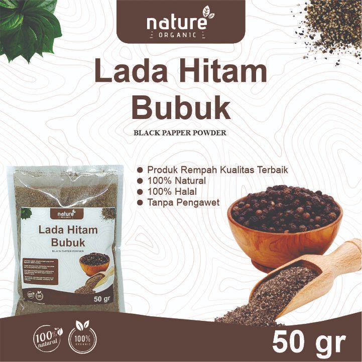 Jual Lada Hitam Gr Bubuk Halus Murni Tanpa Campuran Black Pepper