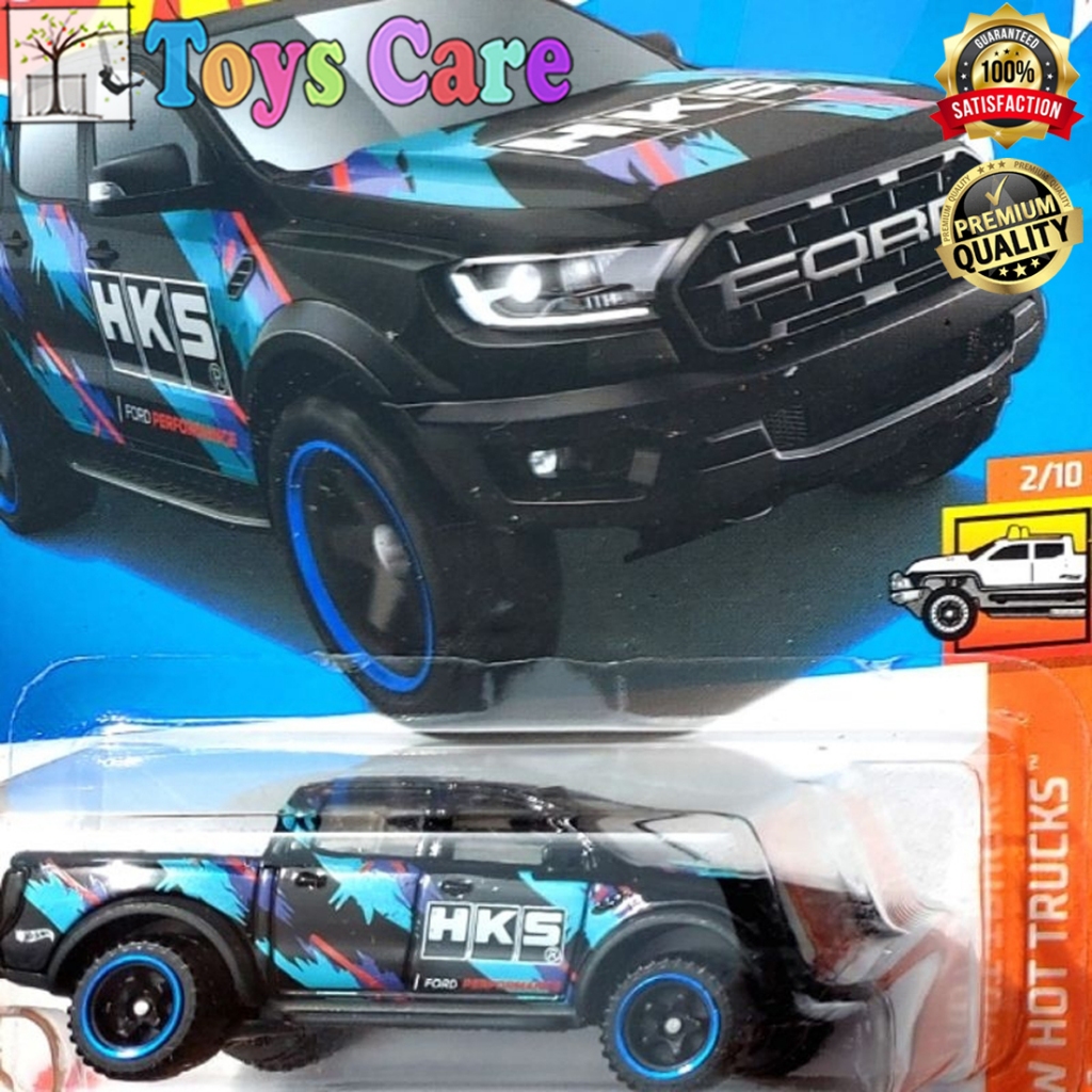 Jual HOTWHEELS 19 FORD RANGER RAPTOR 2024 HITAM HKS OFF ROAD PICKUP F