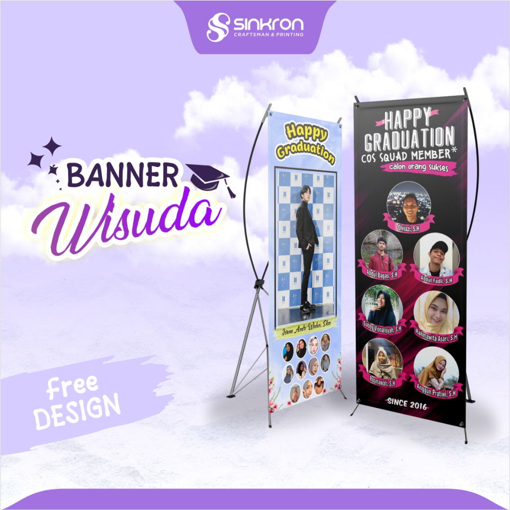 Jual BANNER WISUDA KOMPLIT BANNER KKN BANNER SEMPRO BANNER CONGRATS