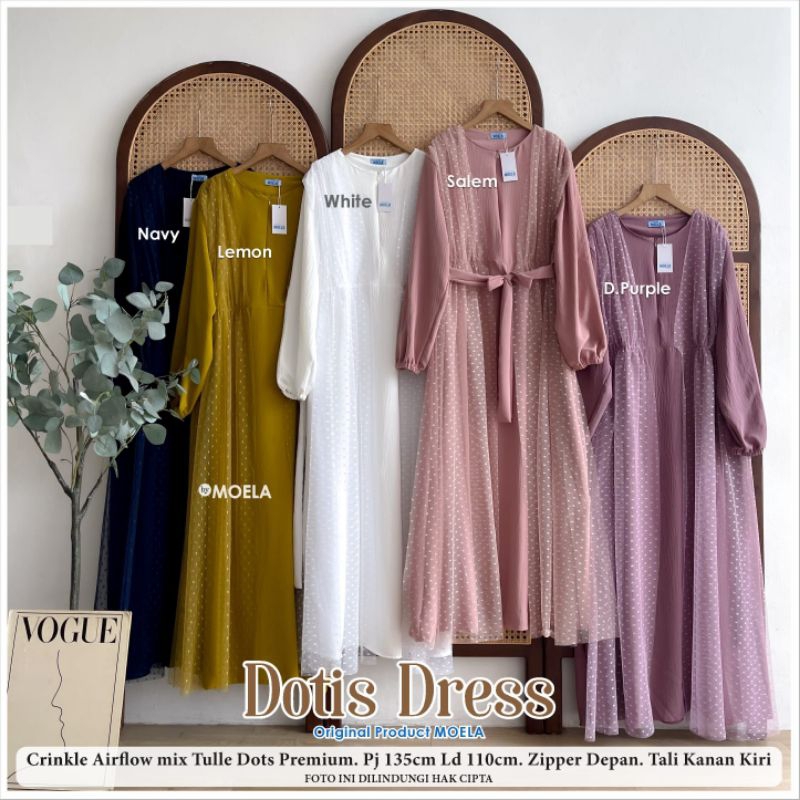 Jual Dotis Dress Gamis Jumbo Allsize Busui Premium Crinkle Airflow