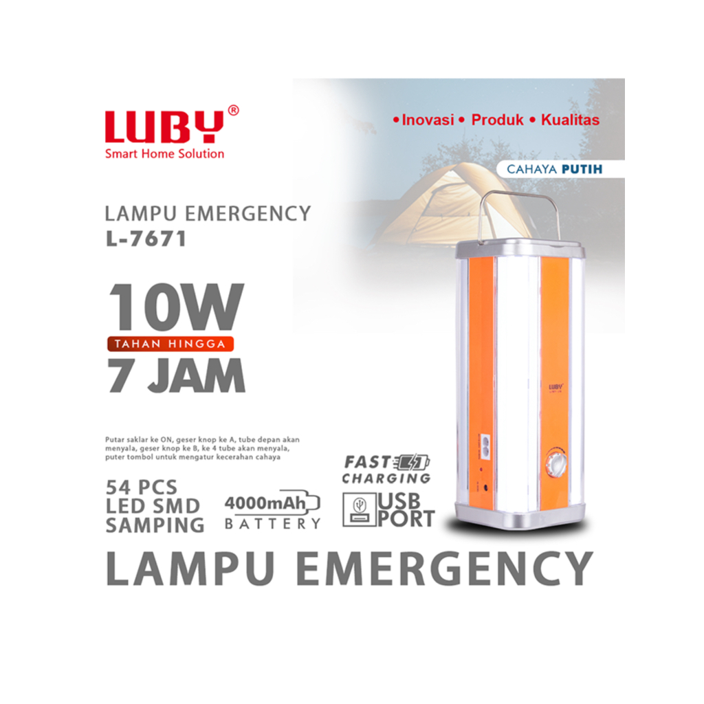 Jual Emergency Light Luby Tipe L Shopee Indonesia