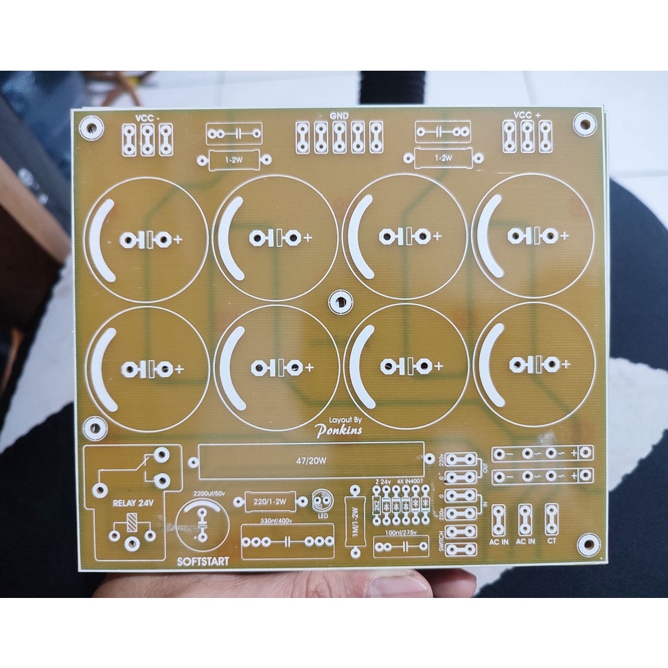 Jual PCB PSU 8 Elco Softstart Fiber Fr4 U Special Edition Shopee