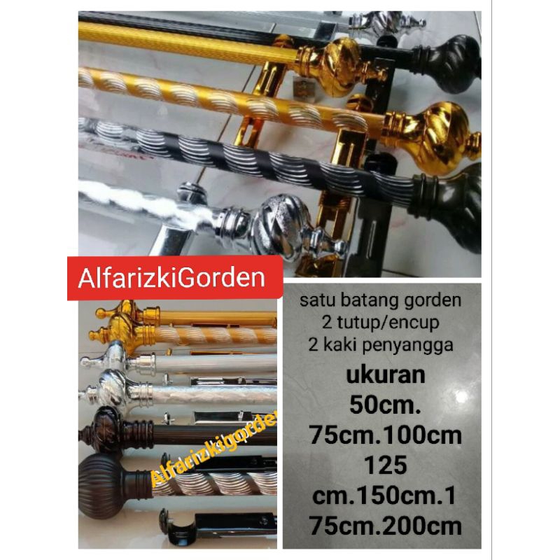 Jual Batang Besi Gorden Pipa Gorden Tiang Gagang Rel Korden Satu Set