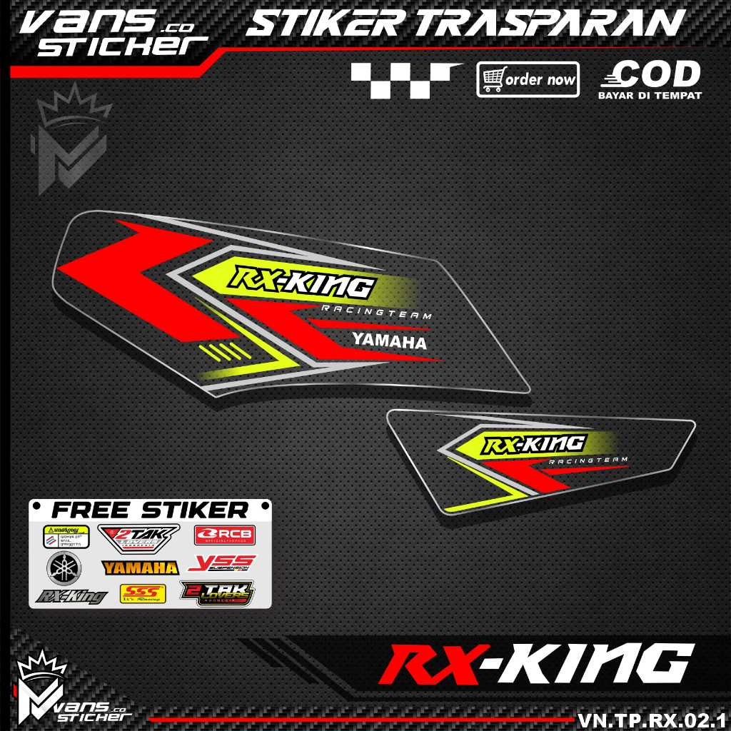 Jual Stiker Striping Trasparan RX KING Premium Sitiker Decal Variasi