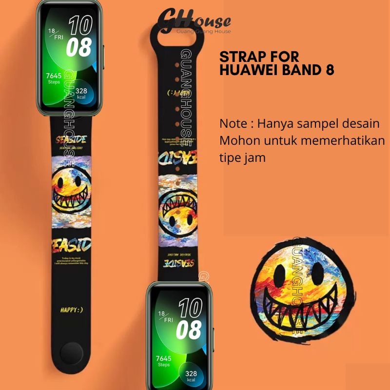 Jual Strap Huawei Band Motif Silikon Tali Pengganti Huawei Band