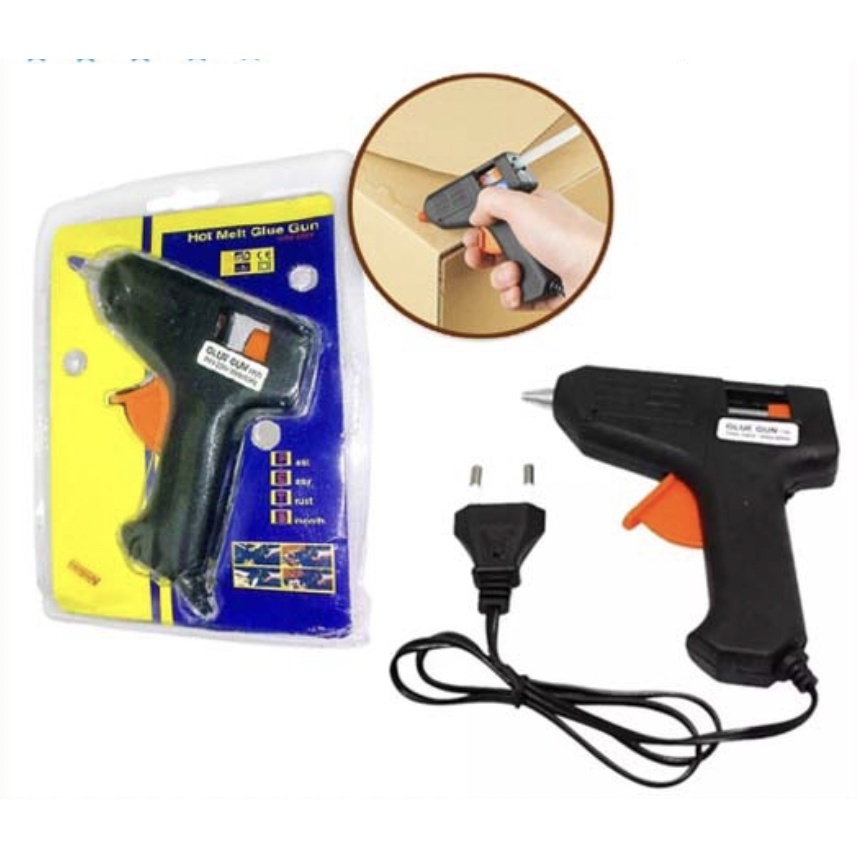 Jual Glue Gun Hot 20 Watt Melt Lem Tembak Listrik 110 220v Shopee