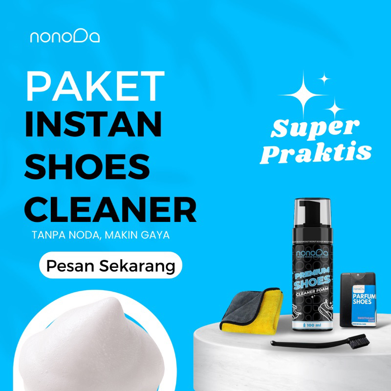 Jual In Paket Pembersih Sepatu Ajaib Shoes Cleaner Foam Sabun