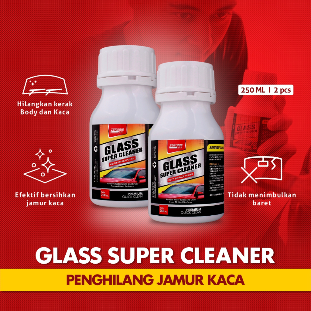 Jual Glass Super Cleaner Zerone Japan Pembersih Jamur Kaca Kerak Body