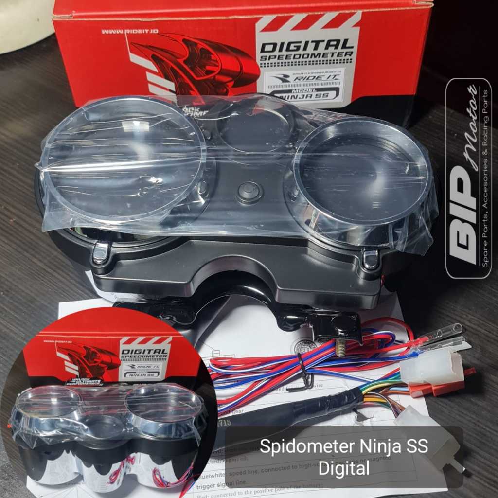 Jual RIDE IT SPIDOMETER NINJA 150 SS FULL DIGITAL SPEEDOMETER NINJA SS