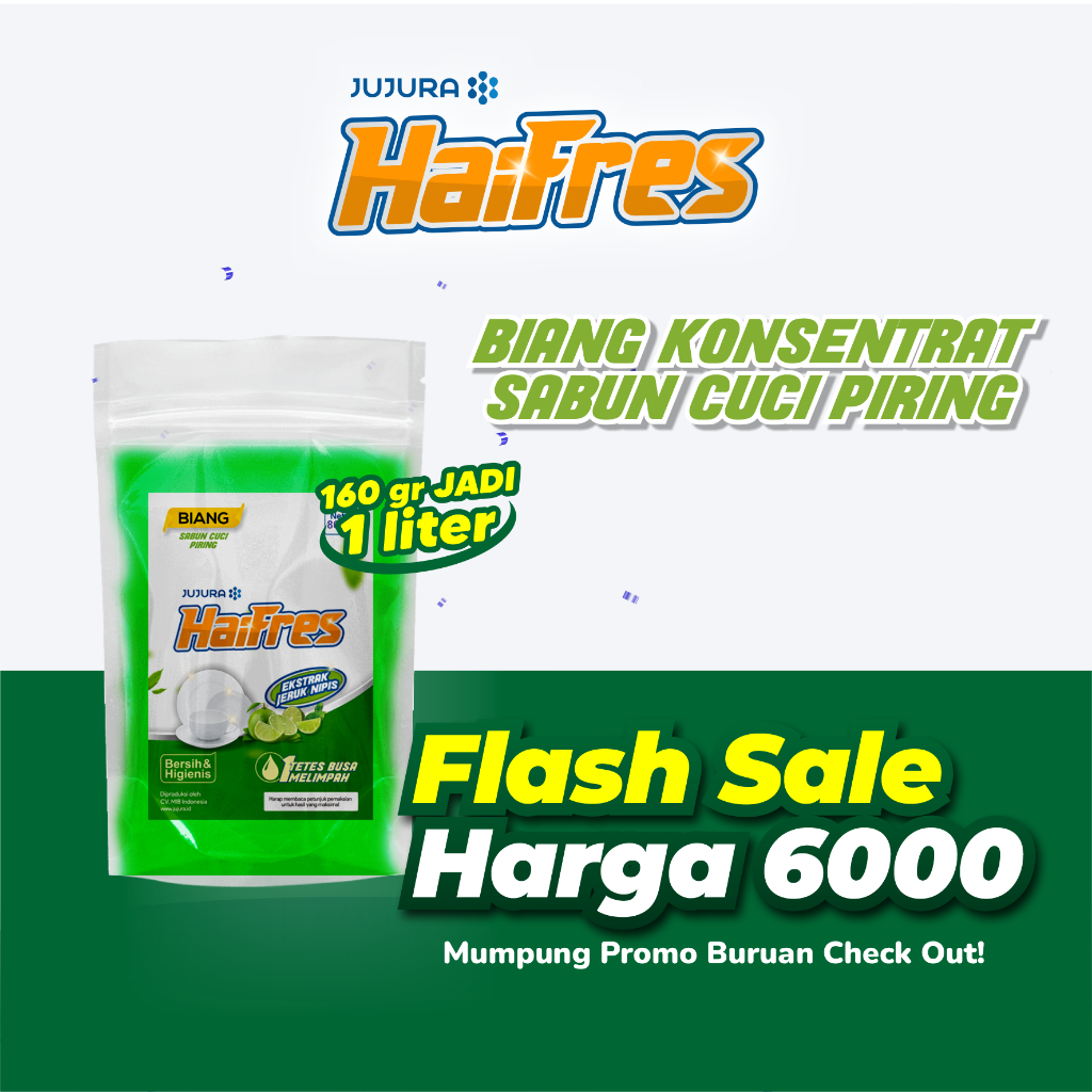 Jual HaiFres Biang Sabun Cuci Piring PREMIUM Hasil Jadi 1 5 Liter