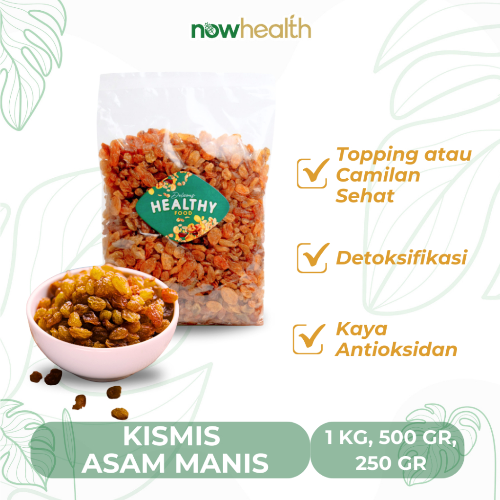 Jual Kismis Golden Asam Manis Gr Kismis Raisin Organik Premium