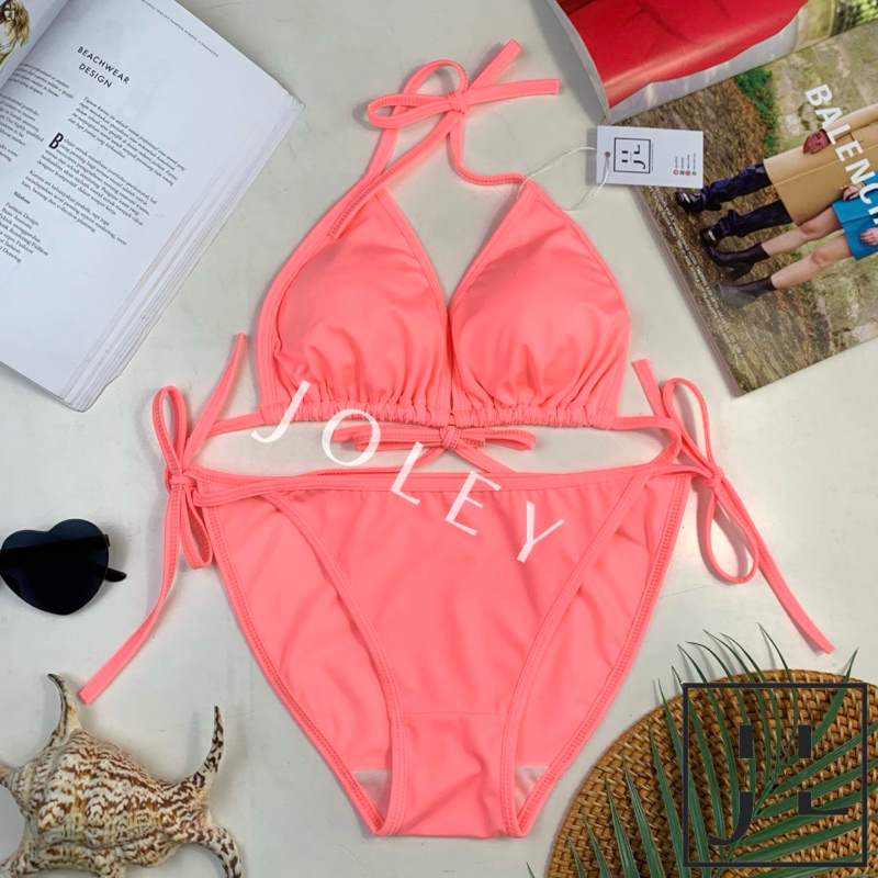 Jual Kai Solid Bikini Set Bikini Pantai Bikini Segitiga Bikini