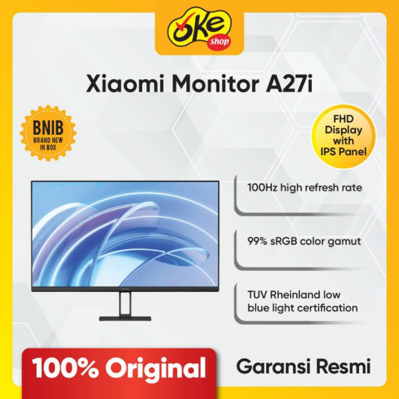 Jual Xiaomi Monitor A27i FHD 100Hz Shopee Indonesia