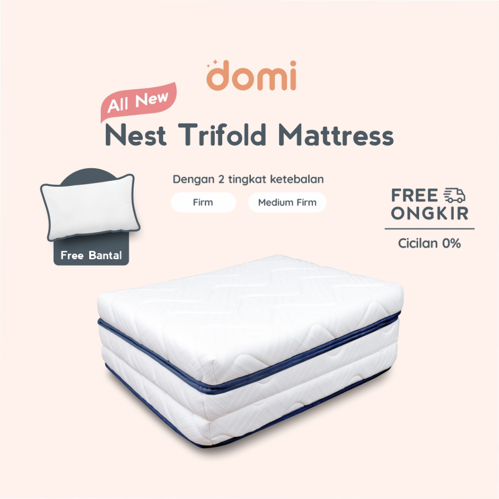 Jual Domi Nest Trifold Mattress Rebonded X Kasur Lantai Lipat