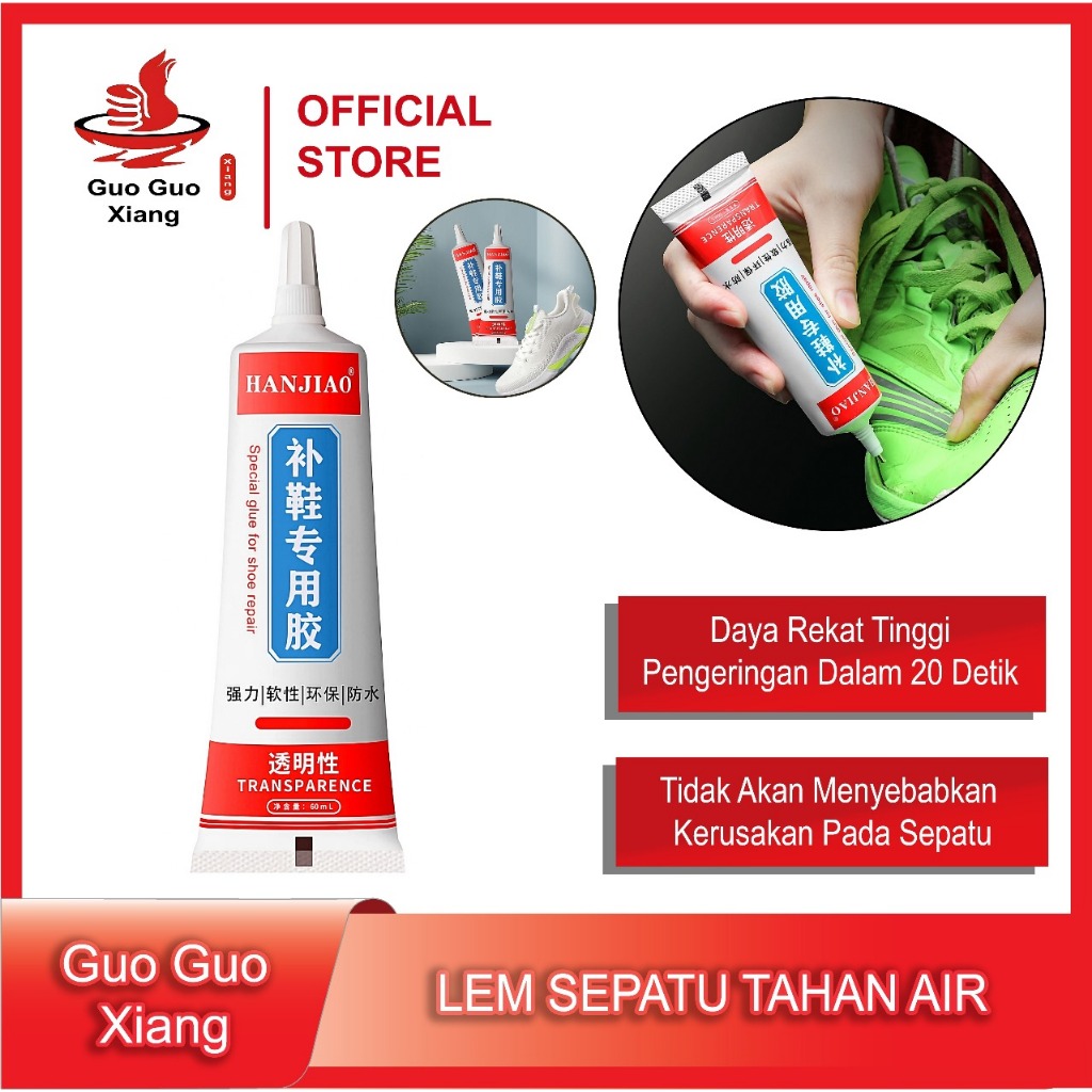 Jual Lem Sepatu Tahan Air Super Kuat Tanpa Bekas Dan Tidak Bau 60Ml