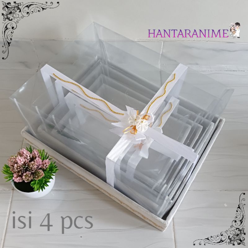 Jual Box Kotak Seserahan Pernikahan Satu Set Isi 4 Kotak Hantaran Mahar