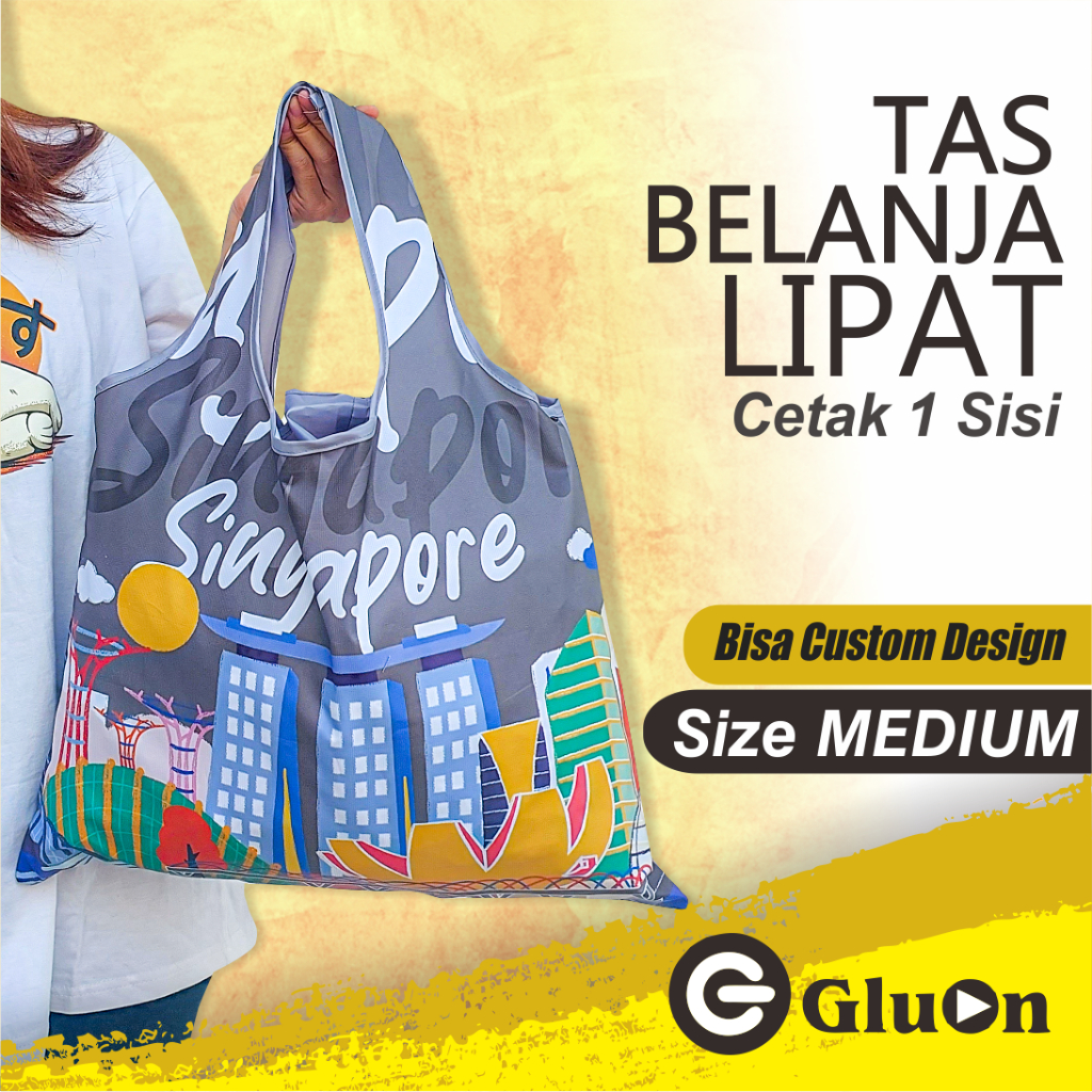 Jual Shopping Bag Lipat Tas Belanja Lipat Totebag Lipat GLUON Singapura