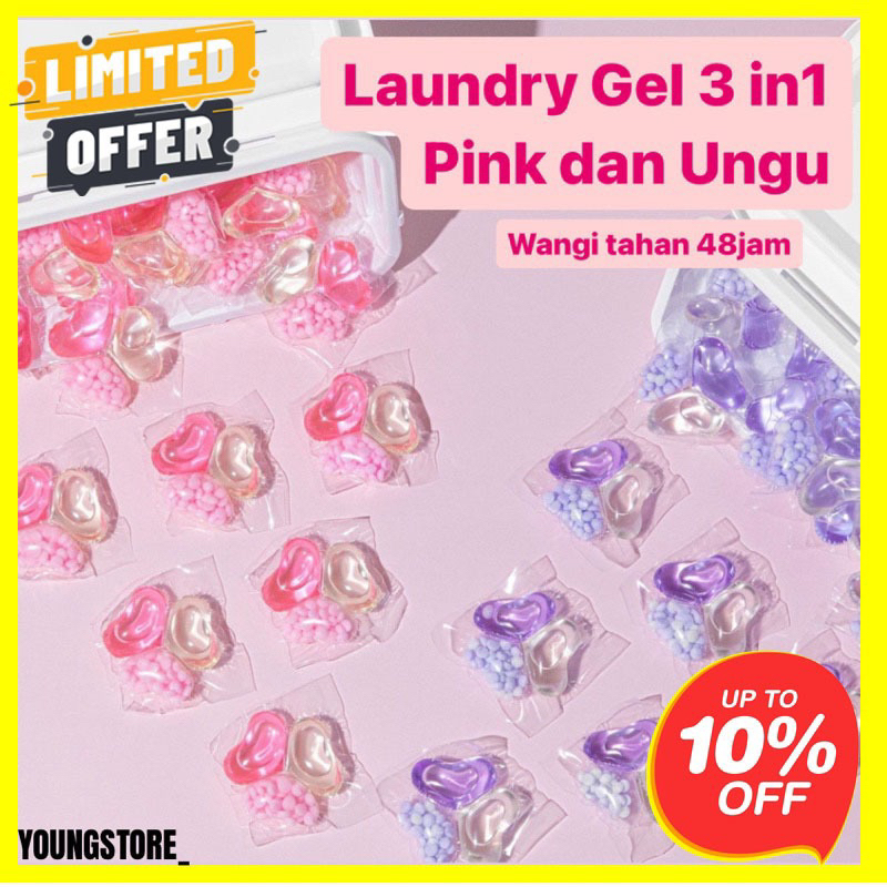 Jual YS11 1 PAX ISI 20PCS LAUNDRY GEL BALL 3 IN 1 BUTIRAN MANIK