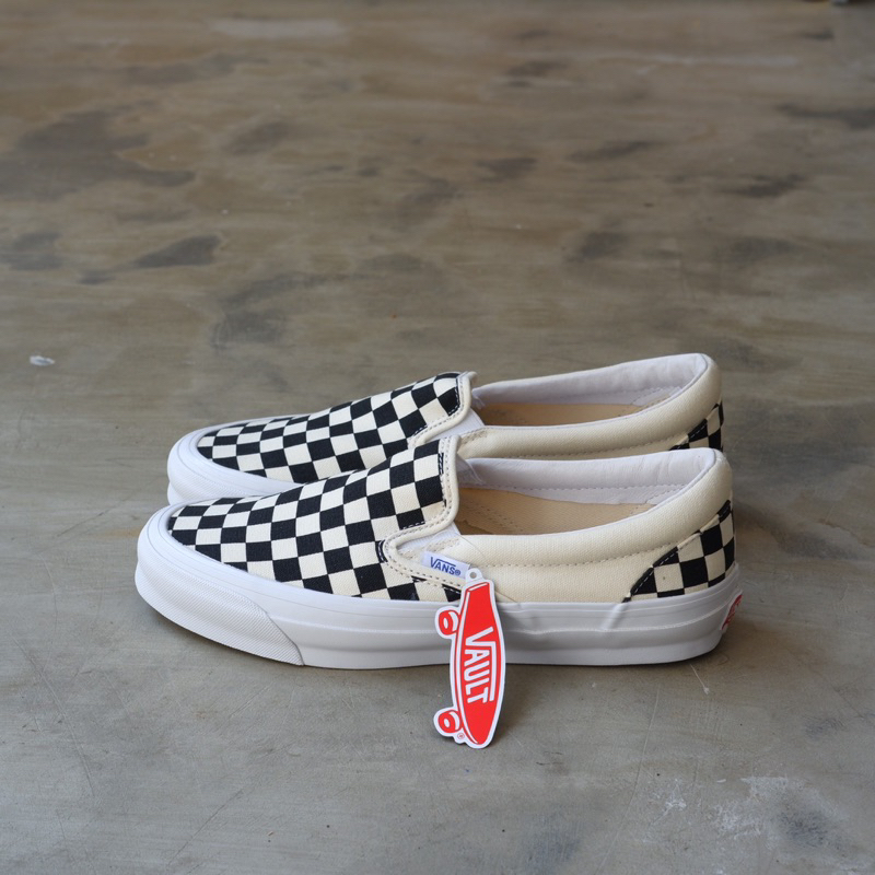 Jual VANS VAULT OG SLIP ON LX CHECKERBOARD Shopee Indonesia