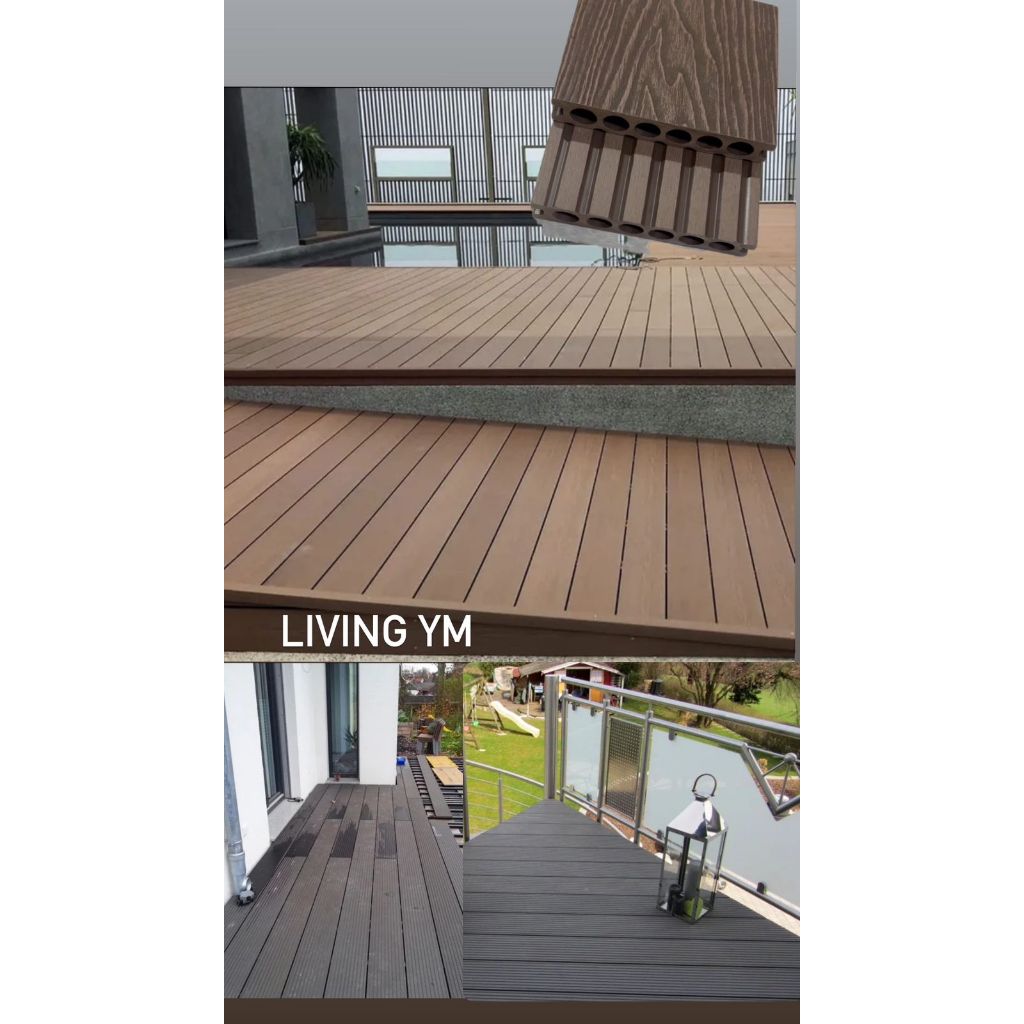 Jual Decking Lantai Wpc Outdoor Motif Kayu Living Deking Lantai Kayu