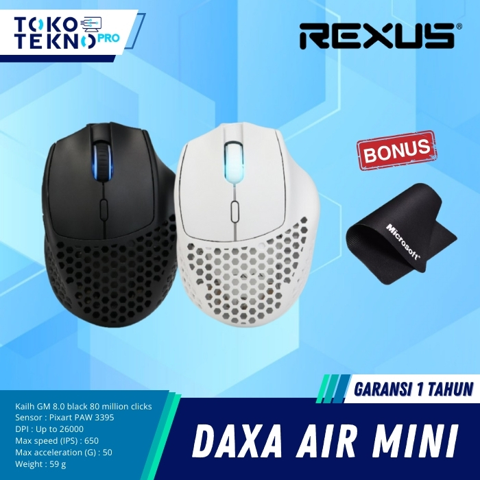 Jual Rexus Daxa Air Mini Wireless Gaming Mouse Shopee Indonesia