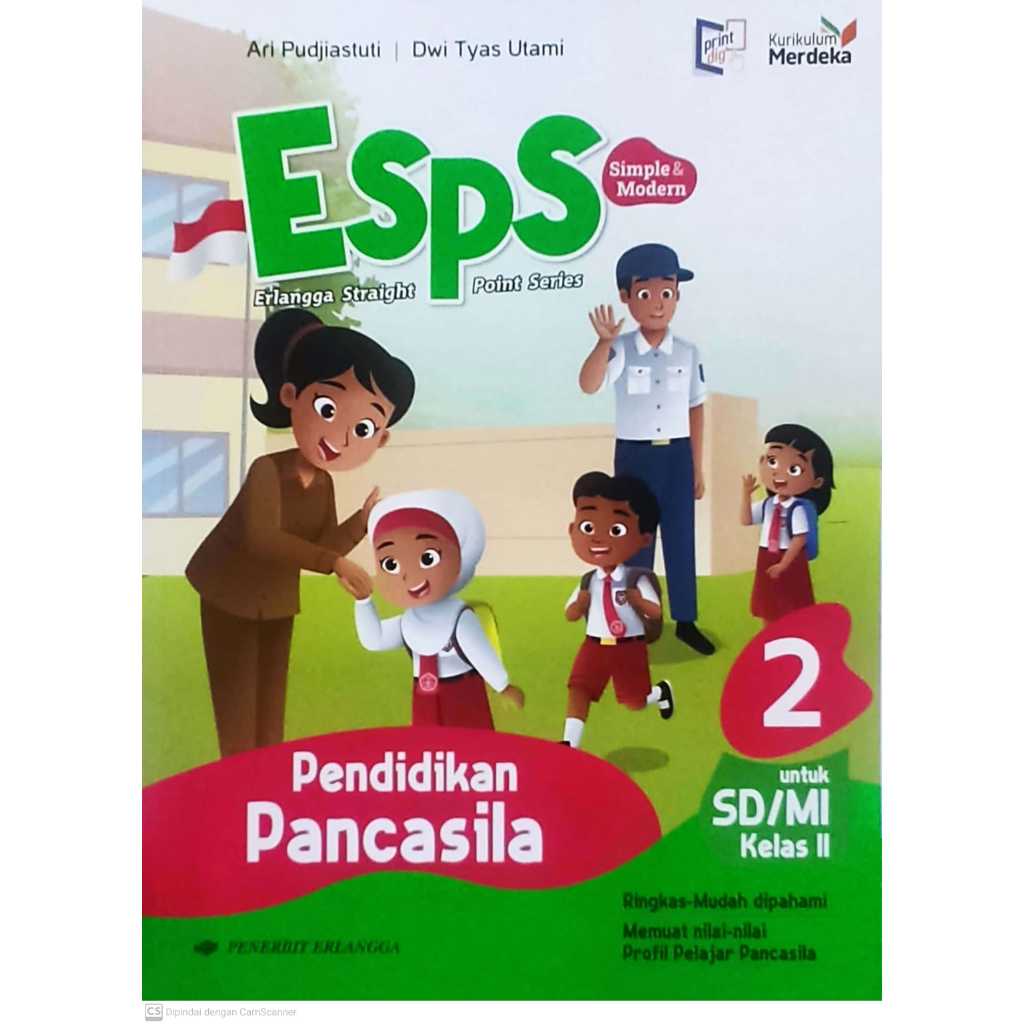 Jual BUKU ESPS PENDIDIKAN PANCASILA REVISI SD MI KLS 2 KURIKULUM