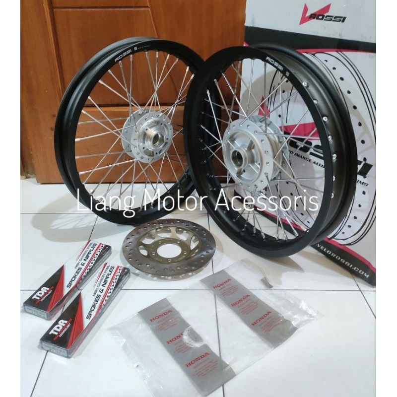 Jual Sepaket Velg Tromol Set Original AHM Jari2 Honda Supra X 100