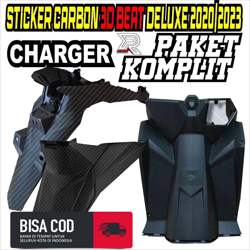 Jual STICKER STRIPING CARBON 3D PELINDUNG DASHBOARD BEAT DELUXE 2020